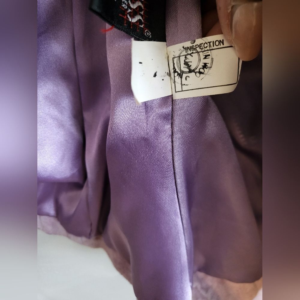 Vintage GUESS Leather Suede Short Lavender Cinch Waist Jacket Size M - Picture 13 of 15